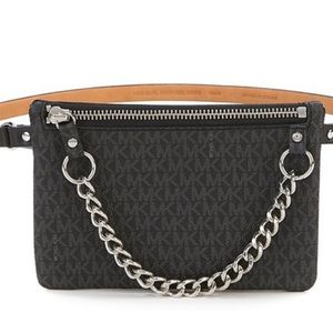 Michael Kors Pull Chain Signature Belt Bag